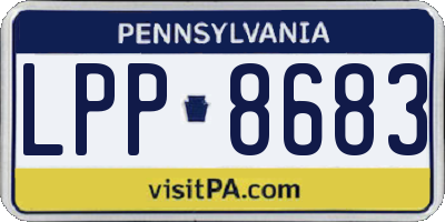 PA license plate LPP8683