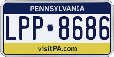PA license plate LPP8686