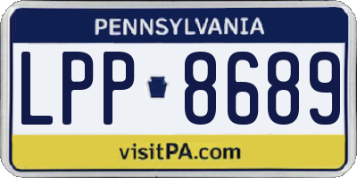 PA license plate LPP8689