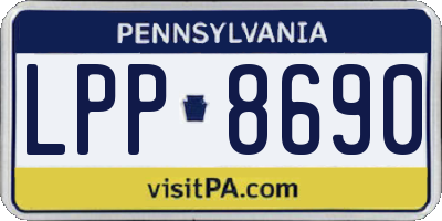 PA license plate LPP8690