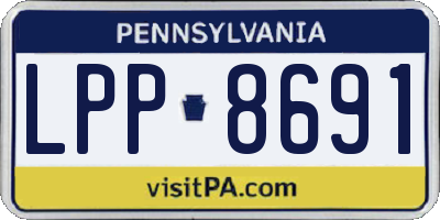 PA license plate LPP8691