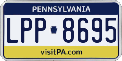PA license plate LPP8695