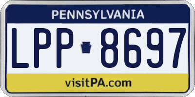 PA license plate LPP8697
