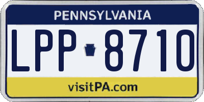 PA license plate LPP8710