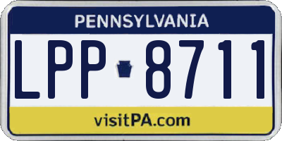 PA license plate LPP8711
