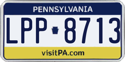 PA license plate LPP8713