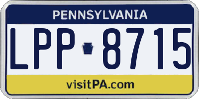 PA license plate LPP8715