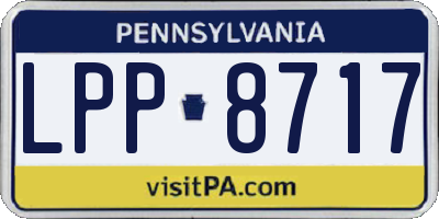 PA license plate LPP8717