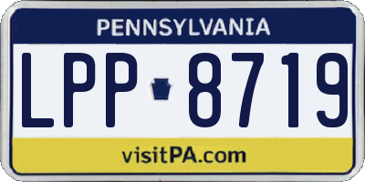 PA license plate LPP8719