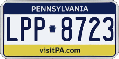 PA license plate LPP8723