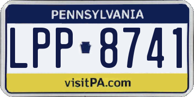 PA license plate LPP8741