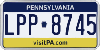 PA license plate LPP8745