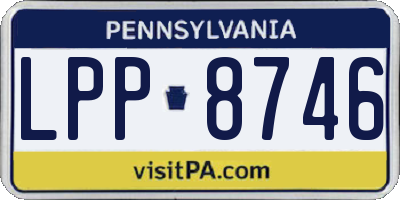 PA license plate LPP8746