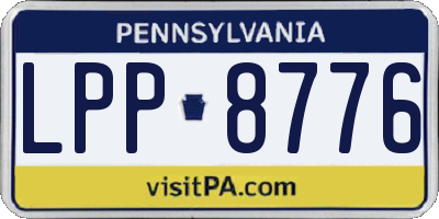 PA license plate LPP8776