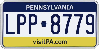 PA license plate LPP8779