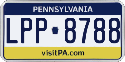 PA license plate LPP8788