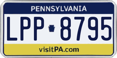 PA license plate LPP8795