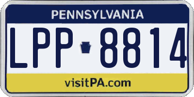 PA license plate LPP8814