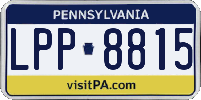 PA license plate LPP8815