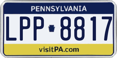 PA license plate LPP8817
