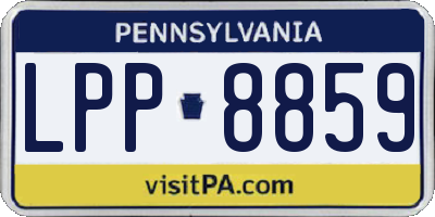 PA license plate LPP8859