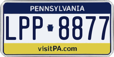 PA license plate LPP8877
