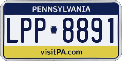 PA license plate LPP8891