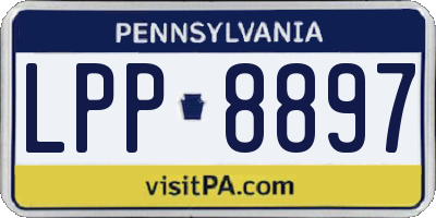 PA license plate LPP8897