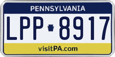 PA license plate LPP8917