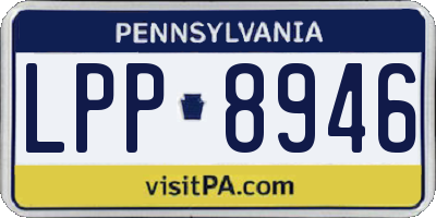 PA license plate LPP8946