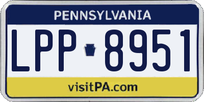 PA license plate LPP8951