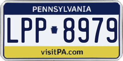 PA license plate LPP8979