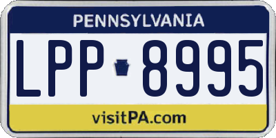 PA license plate LPP8995