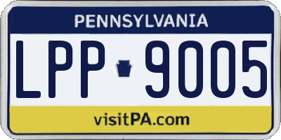 PA license plate LPP9005