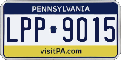 PA license plate LPP9015