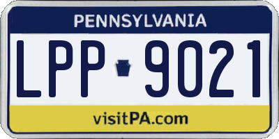 PA license plate LPP9021