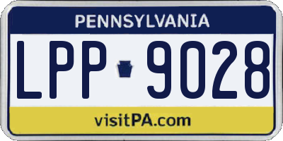 PA license plate LPP9028