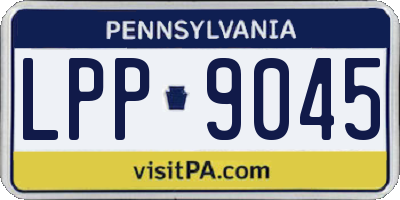 PA license plate LPP9045