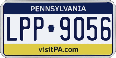 PA license plate LPP9056