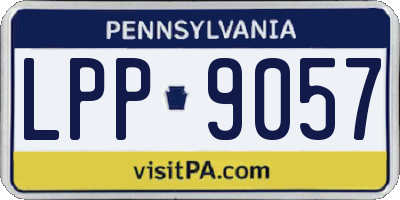 PA license plate LPP9057