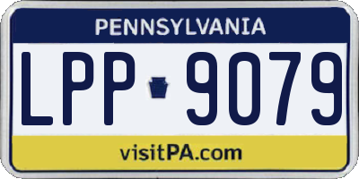 PA license plate LPP9079