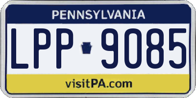 PA license plate LPP9085