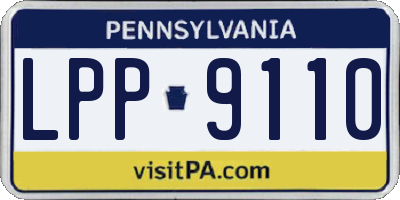 PA license plate LPP9110
