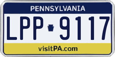 PA license plate LPP9117