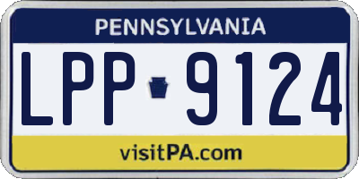 PA license plate LPP9124