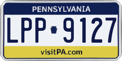 PA license plate LPP9127