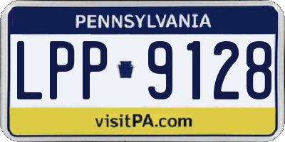 PA license plate LPP9128