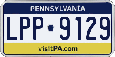 PA license plate LPP9129