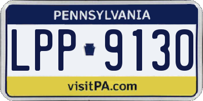 PA license plate LPP9130