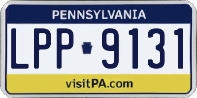PA license plate LPP9131